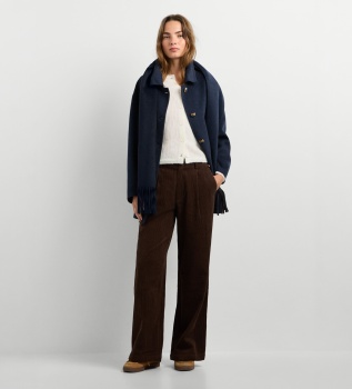 Mikaela marineblauwe jas