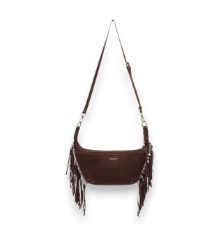 Borsa a tracolla in pelle Roxie Horizon marrone scuro