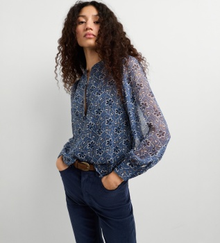 Gania bluse blå