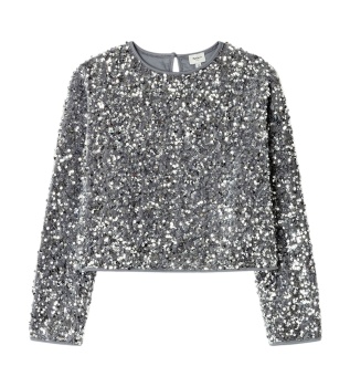 Blusa Pearl prateada