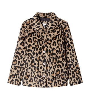 Kathleen beige leopard print jacket