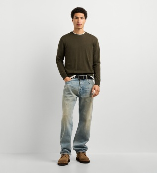Pull col rond Andre vert