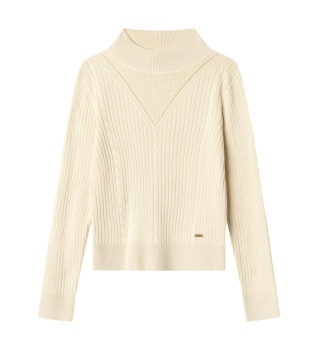 Marla white broken sweater
