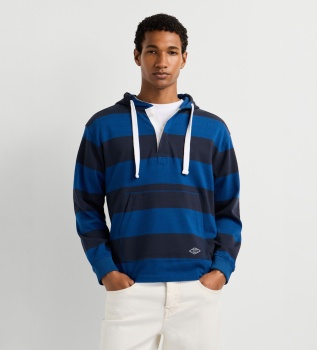 Sweat-shirt Joe Stripes bleu