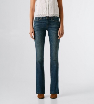 Piccadilly bootcut jeans i blått