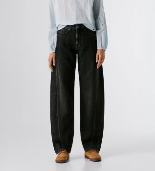 Black Bow Balloon Jeans