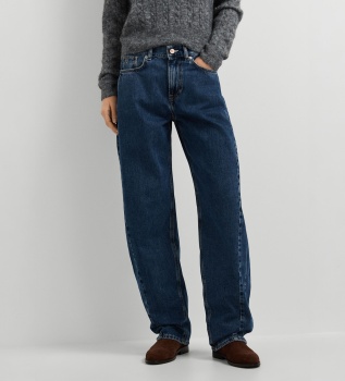 Blue Bow Balloon Jeans