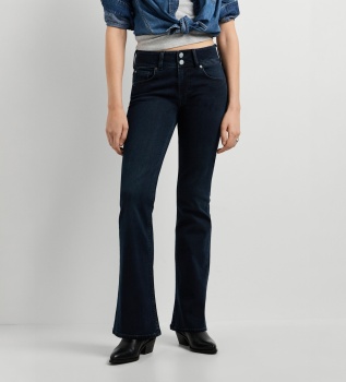 Jeans Flare Venus marinblå