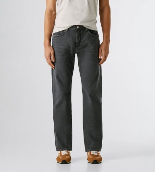 Straight Cash Jeans grau