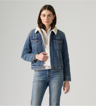 Veste Original Sherpa Trucker bleue