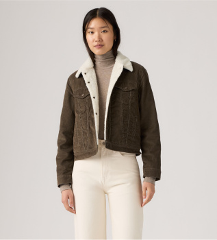 Veste Original Sherpa Trucker marron