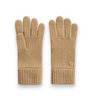 Wollhandschuhe beige