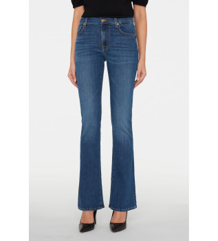 Jean bootcut bleu  taille moyenne