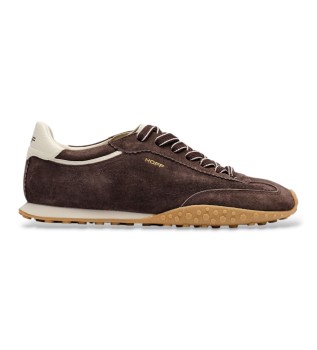 Bridge Fl Leather Sneakers castanho escuro