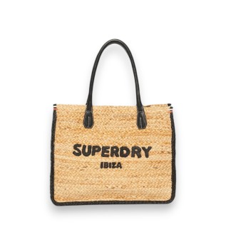 Luxe Beach beige leren tote tas