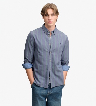 Chemise Preppy Oxford marine