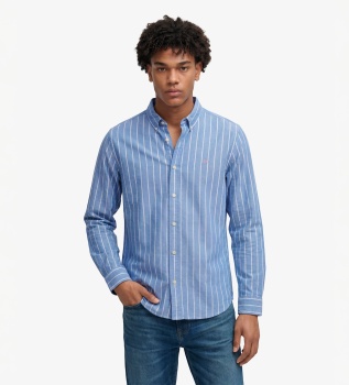Chalk Blue Preppy Oxford Shirt