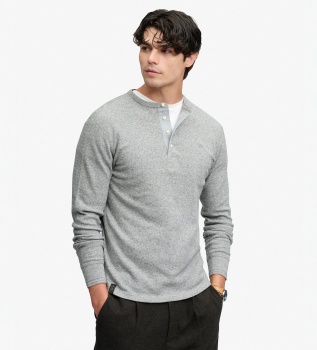 Gray Slub Waffle T-shirt