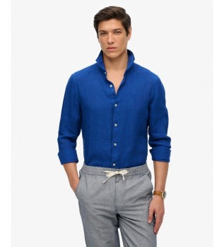 Vacation Linen blauw overhemd