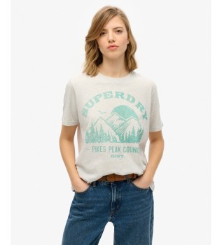 Lofi Outdoor Mono Relaxed T-shirt grijs