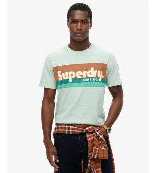 Maglietta Terrain Logo Stripe Relaxed verde