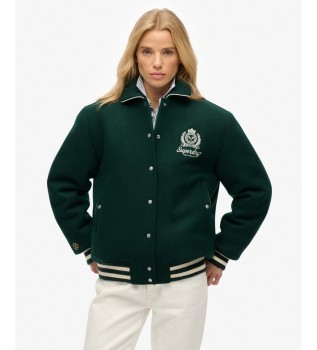 Grüne Bomberjacke Country Club Wool