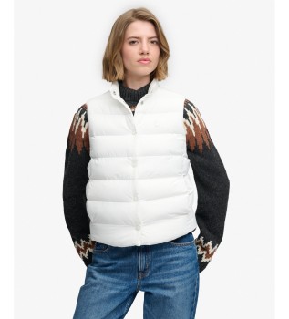 Entry Padded Snap vest hvid