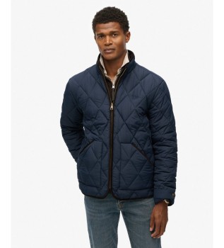 Quilted Estate Liner Jacket in Navy Blue
