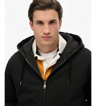 Canvas Surplus Hooded Jacke schwarz