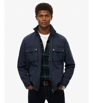 Marineblaue Essentials-Jacke