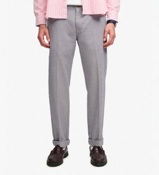 Gray Premium Textured Regular Chinos
