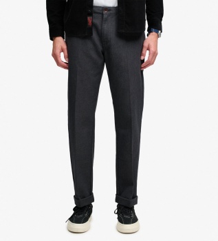 Slate Gray Premium Textured Regular Chinos