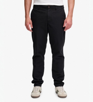 Washed Black Tapered Chino Pants