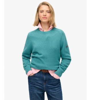 Pull ample turquoise