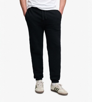 Essential Company Logo Black Jogger Pants