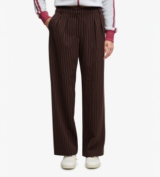 Braune Nadelstreifenhose