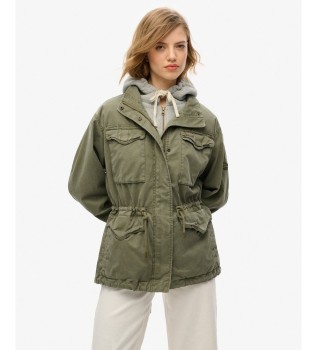 Parka Hooded Military verde