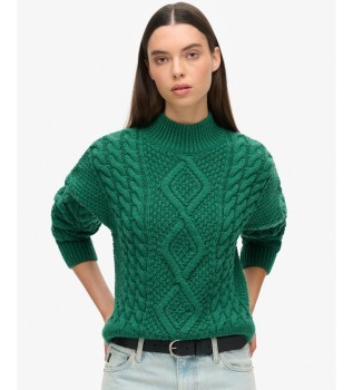 Pull Aran Cable vert