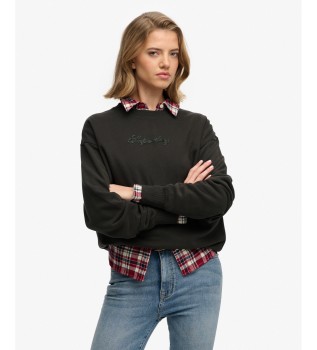 Black Script Brand Sweatshirt