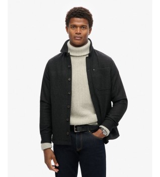 Sobrecamisa Merchant Wool preta