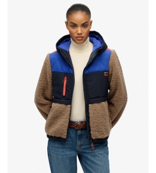 Gray Hooded Fleece Jacket