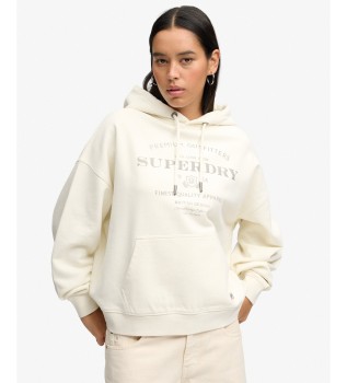 Beige Luxe Relaxed Hoodie