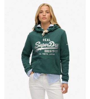 Metallic green hoodie
