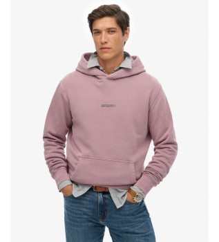 Micro Logo Purple Hoodie