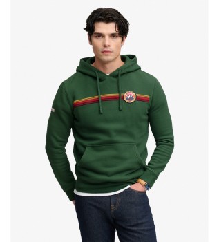 Outdoors Stripe Logo green hoodie