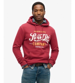 Burgundy Perfect FIT Script hoodie