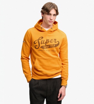Sudadera con capucha Vintage Script naranja