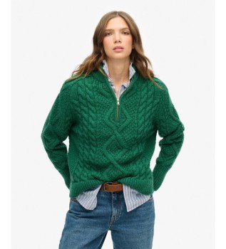 Pull Aran Cable Half vert