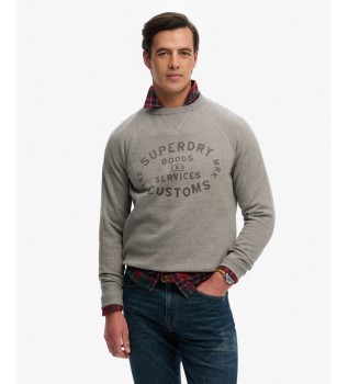 Sudadera Merchant Vintage Print gris