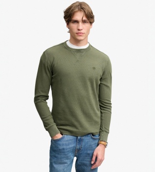 Green Classic Heavy Textured Sweater